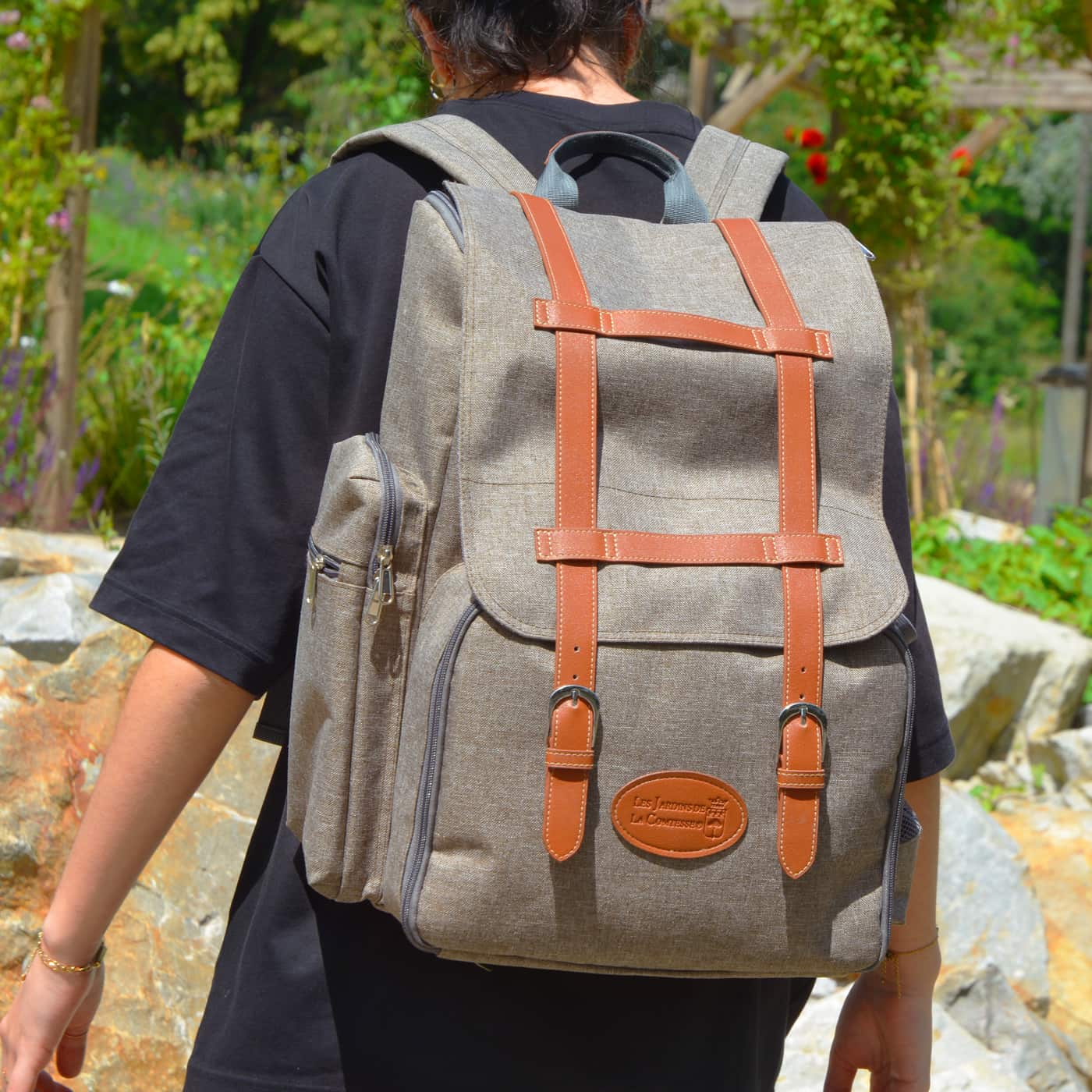 Sac à dos pique-nique Marron - 4 personnes