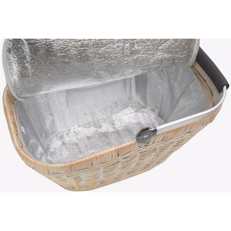 Panier isotherme en osier blanchi Marine
