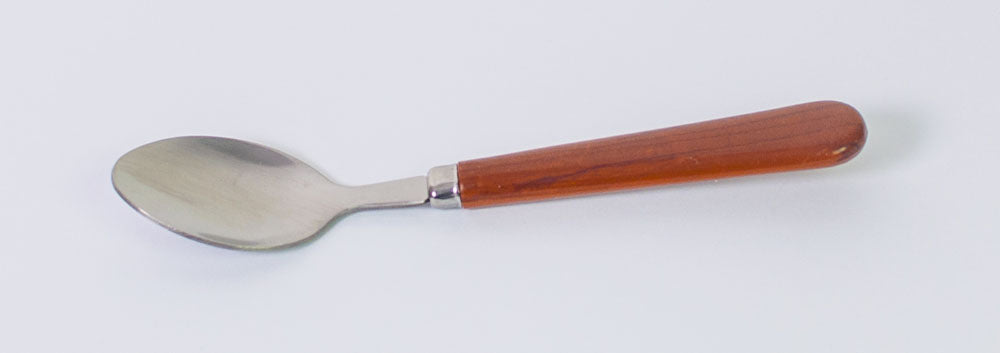 Cuillère marron imitation bois