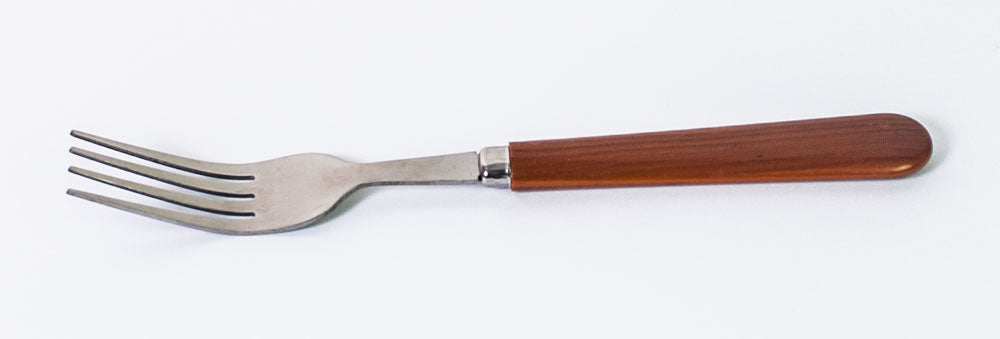 Fourchette marron imitation bois