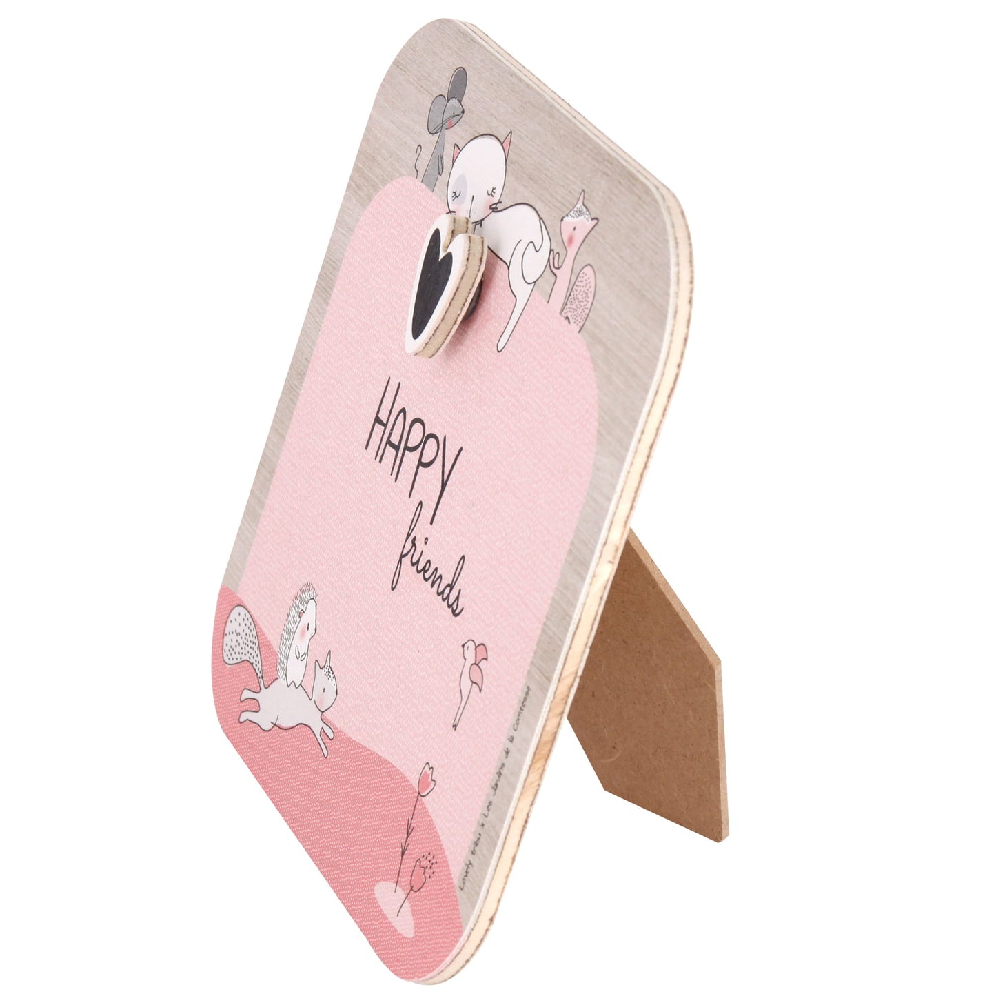 Cadre-Photo bébé avec magnet en bois - Cadeau bébé / enfant