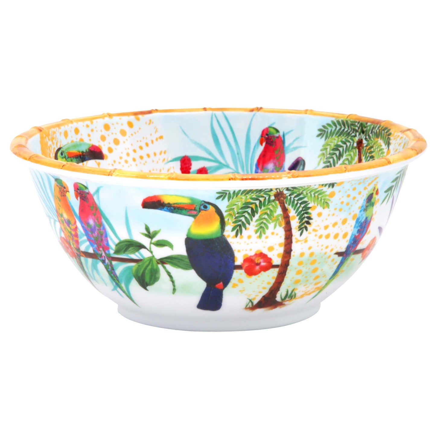 Saladier profond pure mélamine toucans - Ø 25 cm