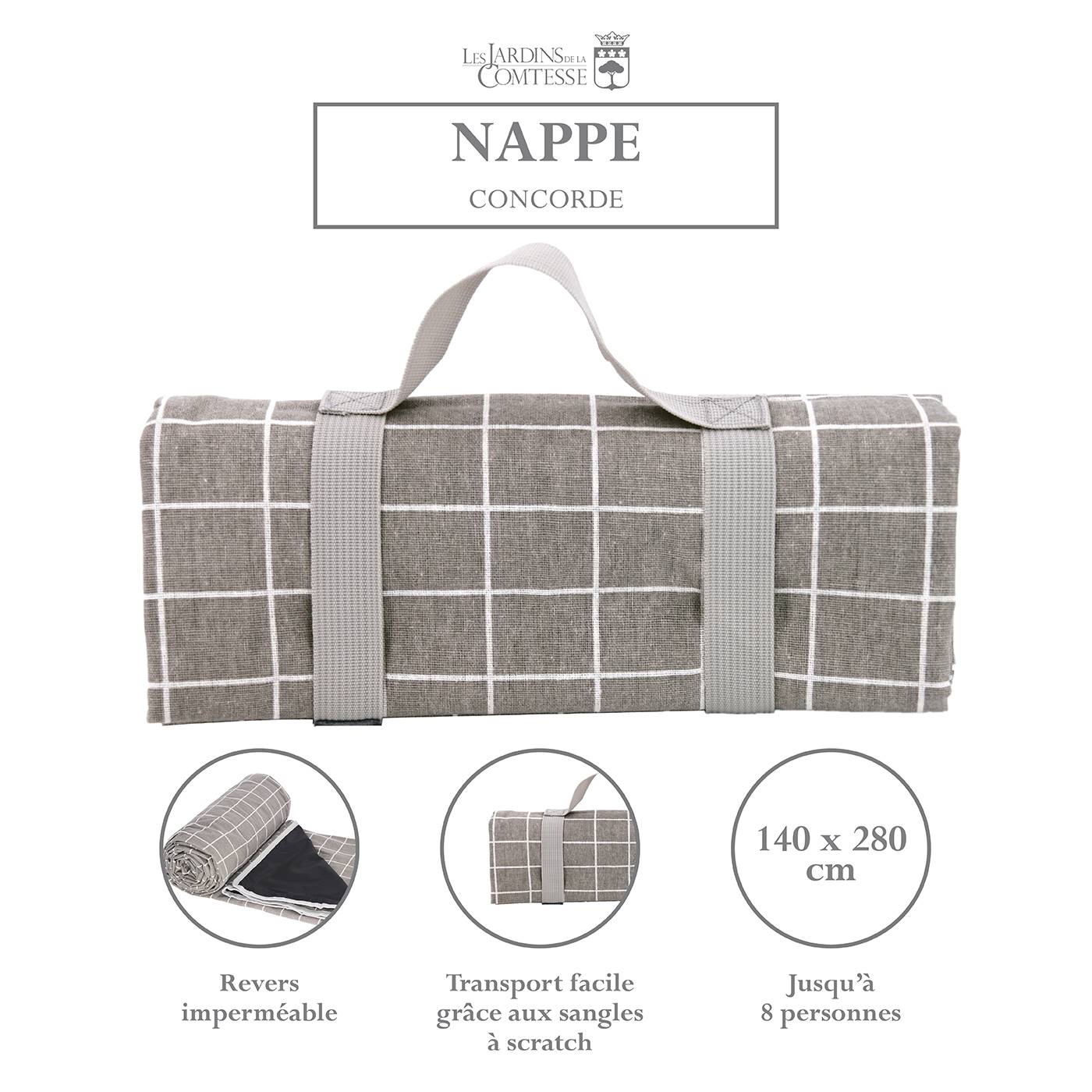 Nappe pique-nique imperméable Concorde XL