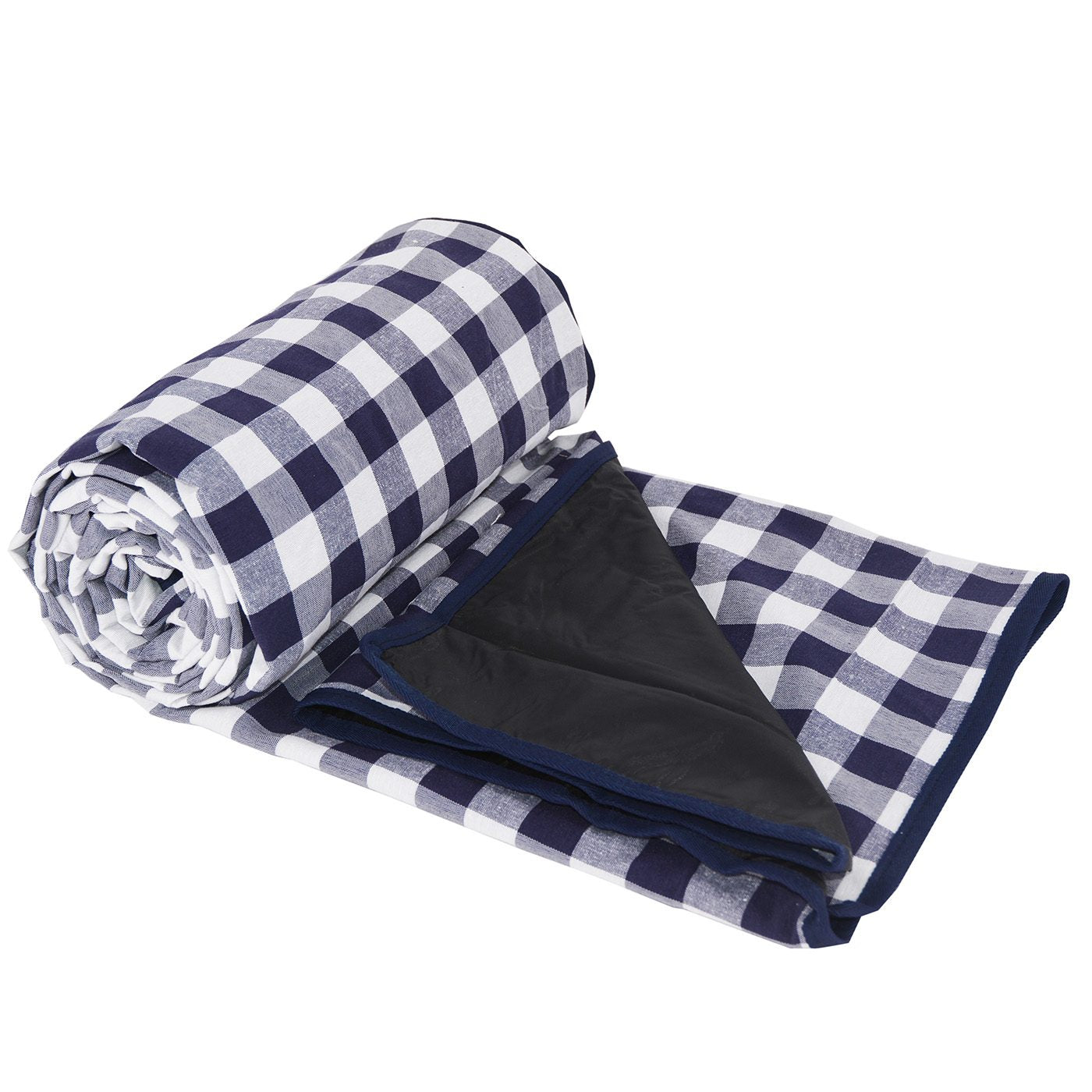 Nappe pique-nique carreaux bleus et blancs XL