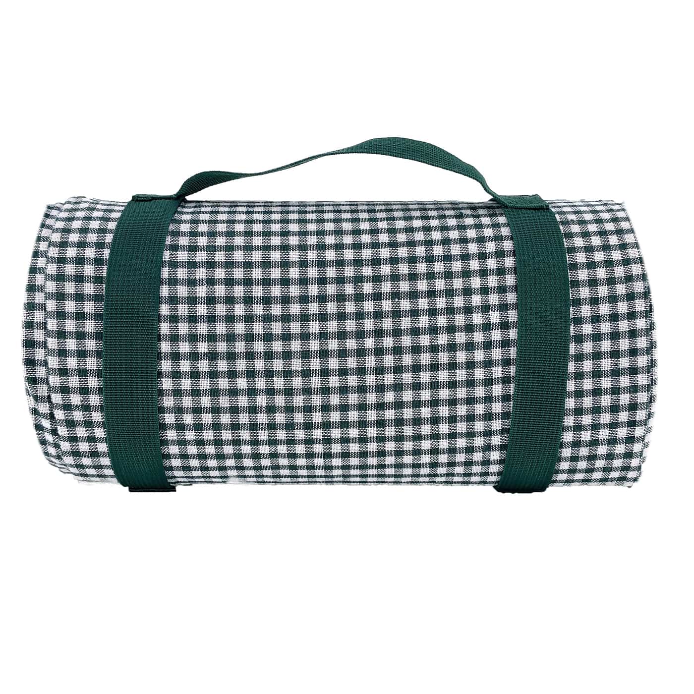Porte nappe vichy vert foncé pour nappe 140 x 140 cm