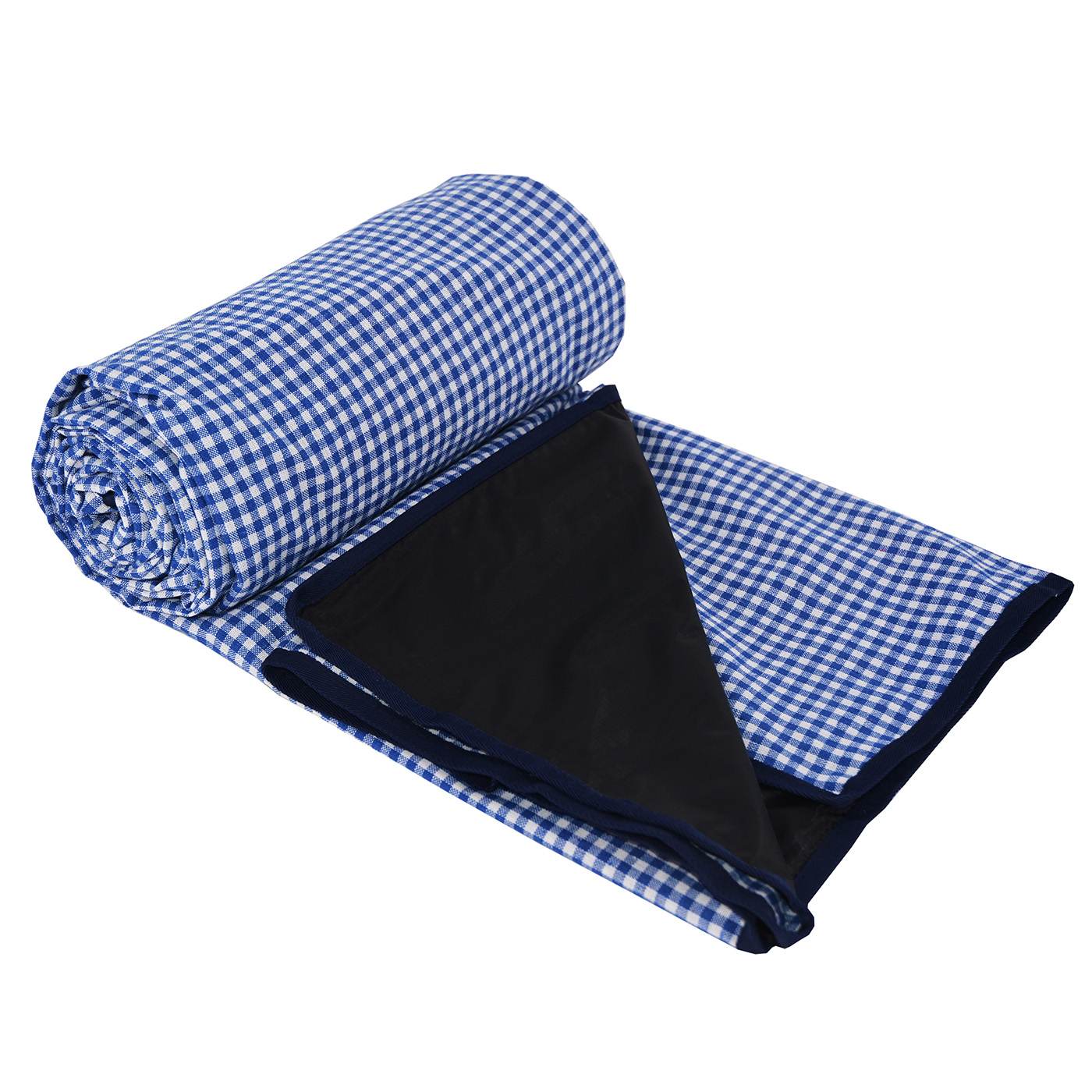 Nappe pique-nique vichy bleu XL