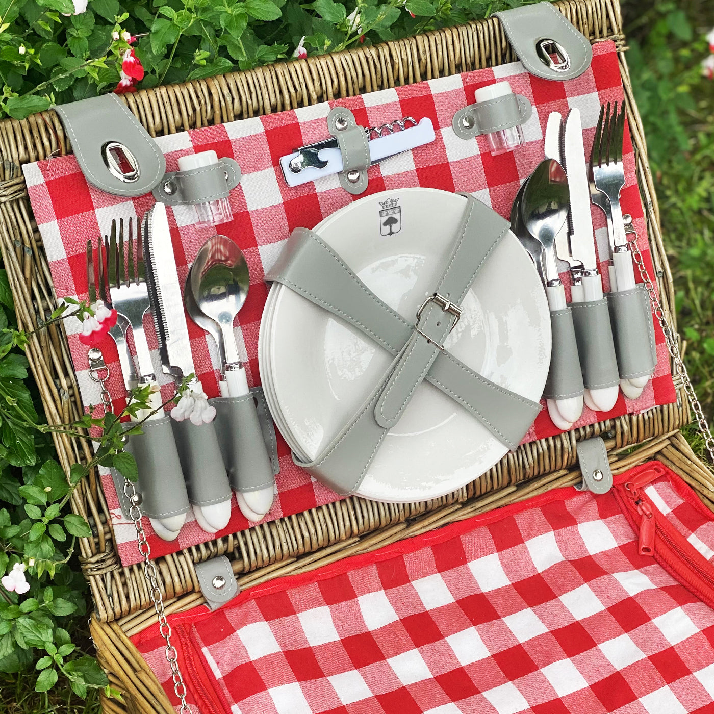 Panier picnic Marly rouge - 4 personnes