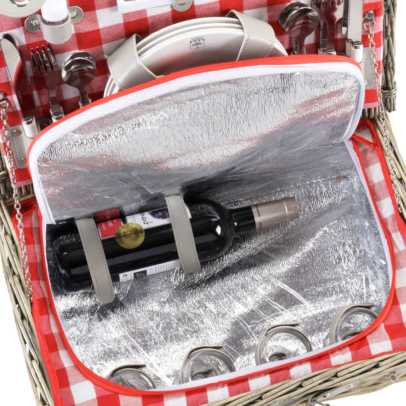 Panier picnic Marly rouge - 4 personnes