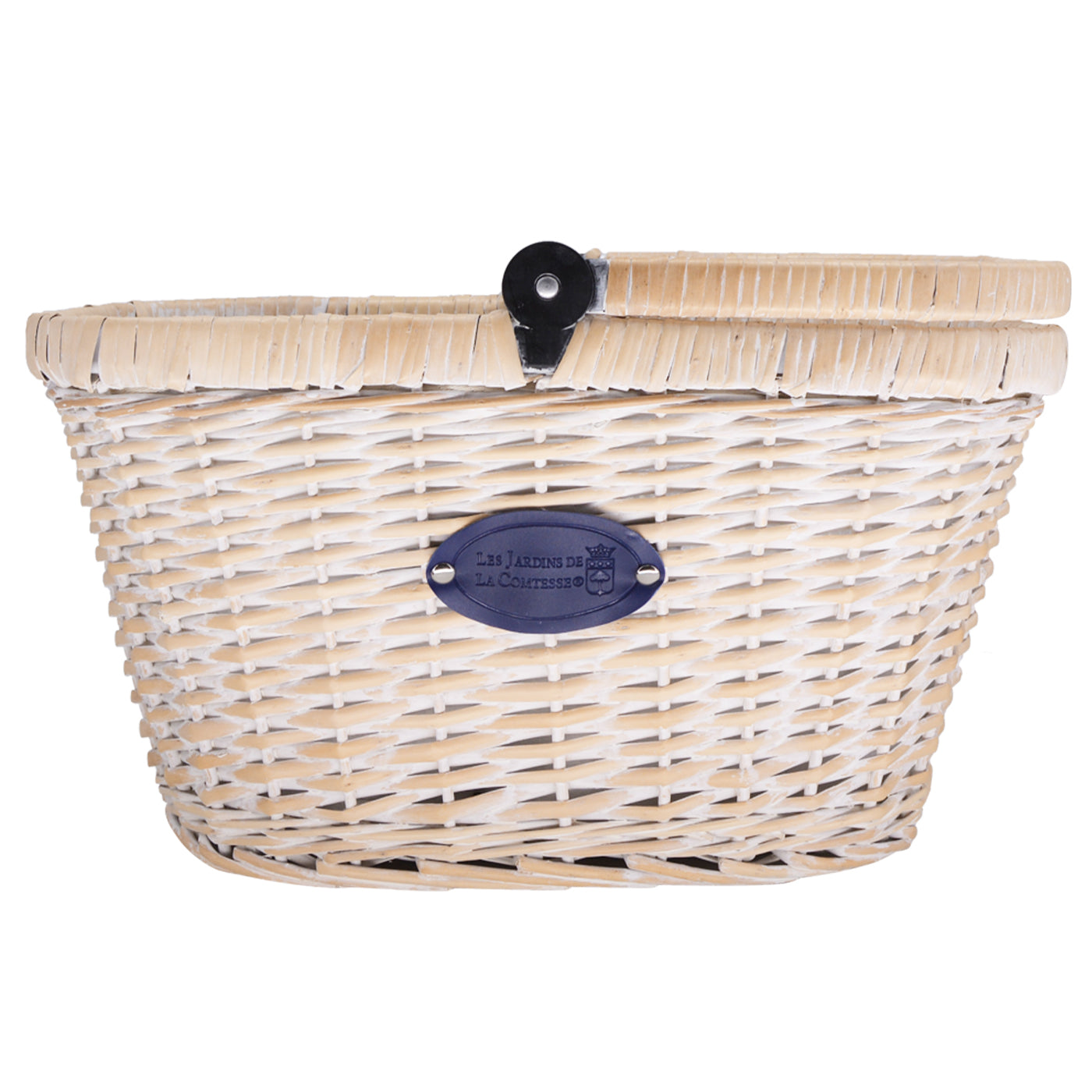 Panier isotherme en osier blanchi Marine