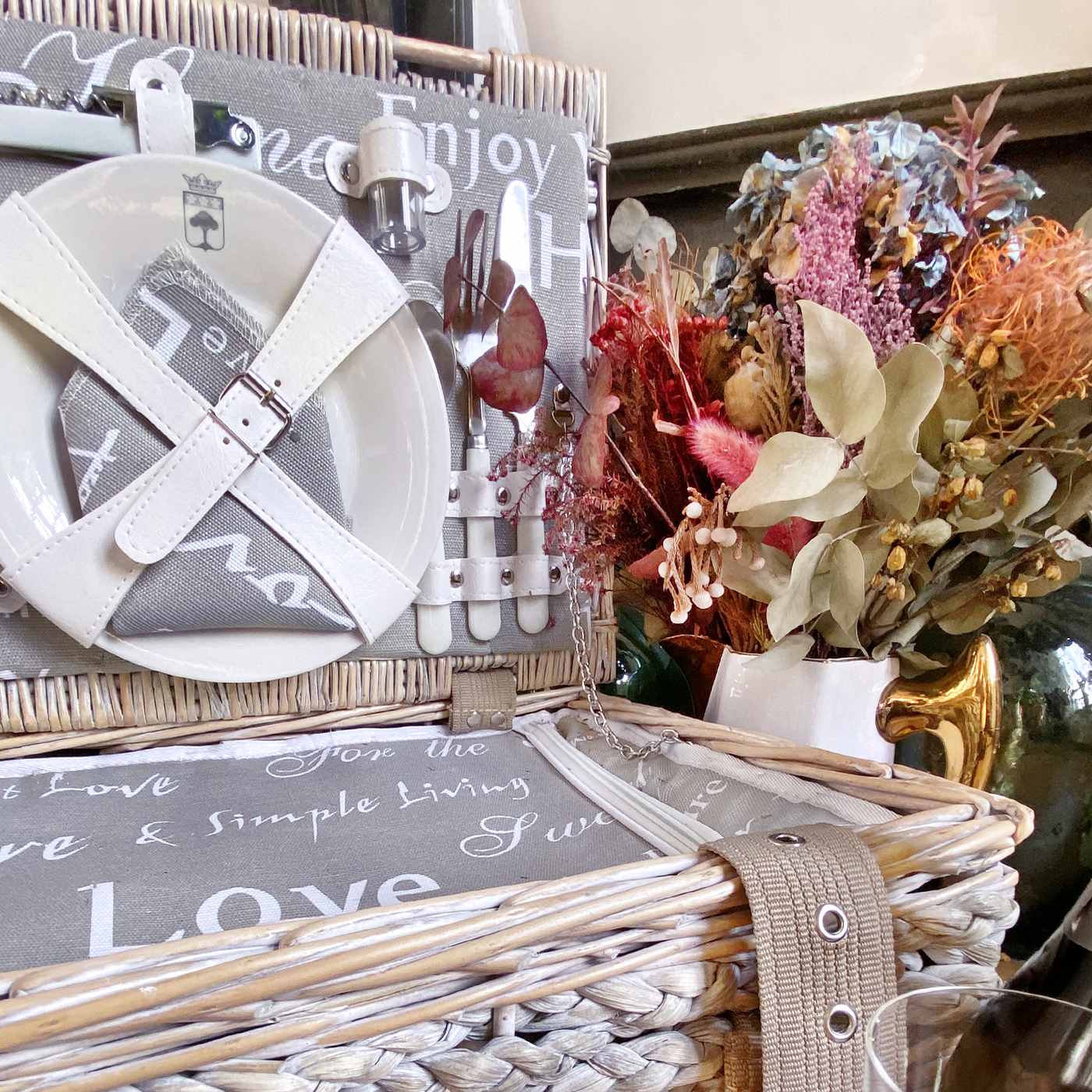 Panier pique-nique Love - 2 personnes