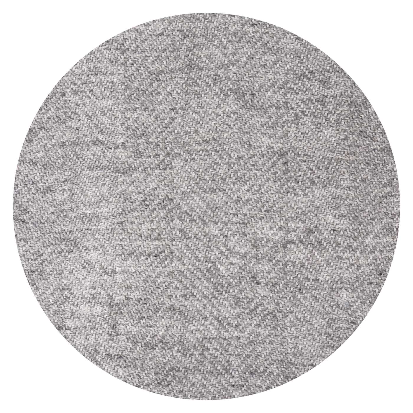 Plaid laine Gris et Ivoire - Grands chevrons - 130 x 200 cm