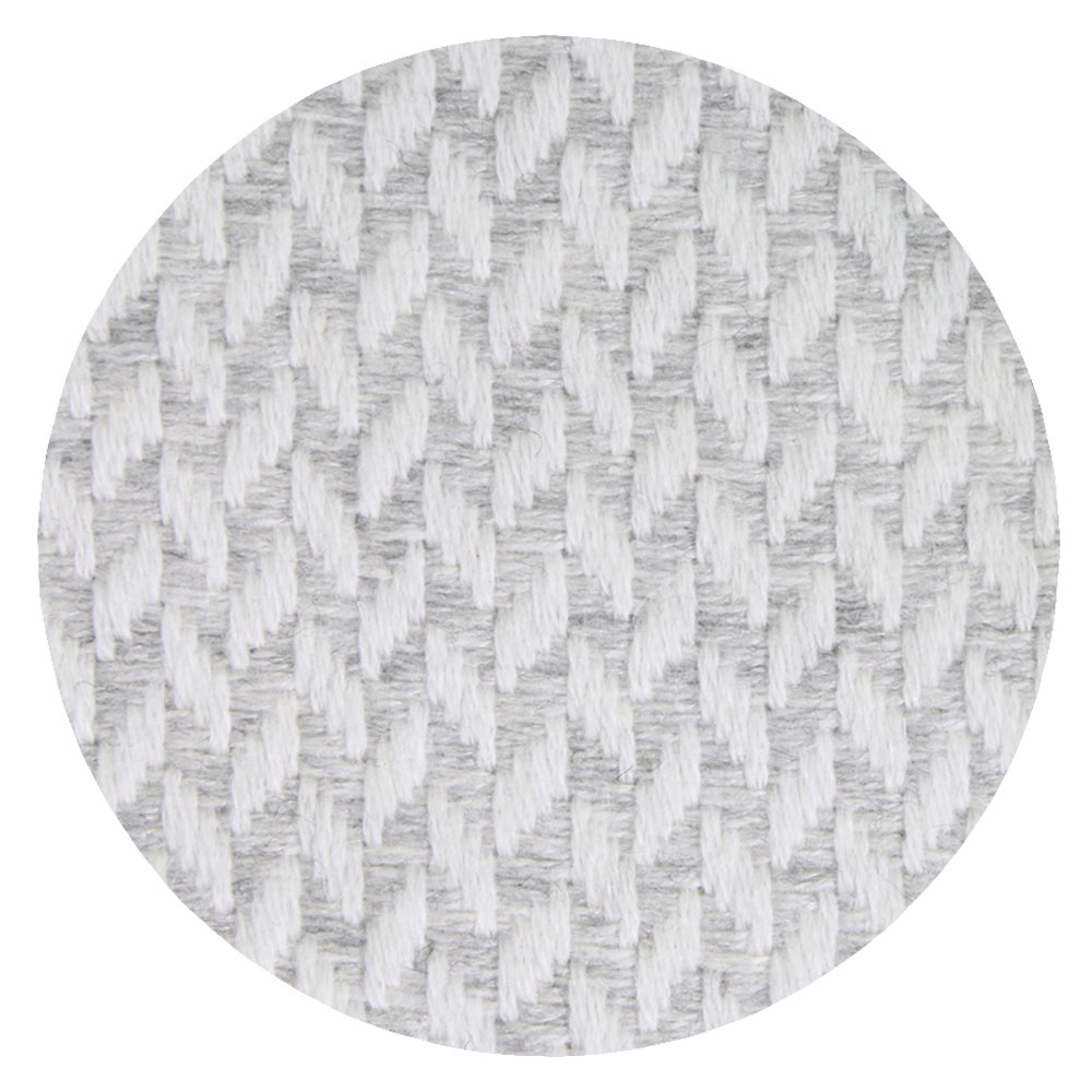 Plaid cachemire et laine petits chevrons Gris Argenté - 130 x 230 cm