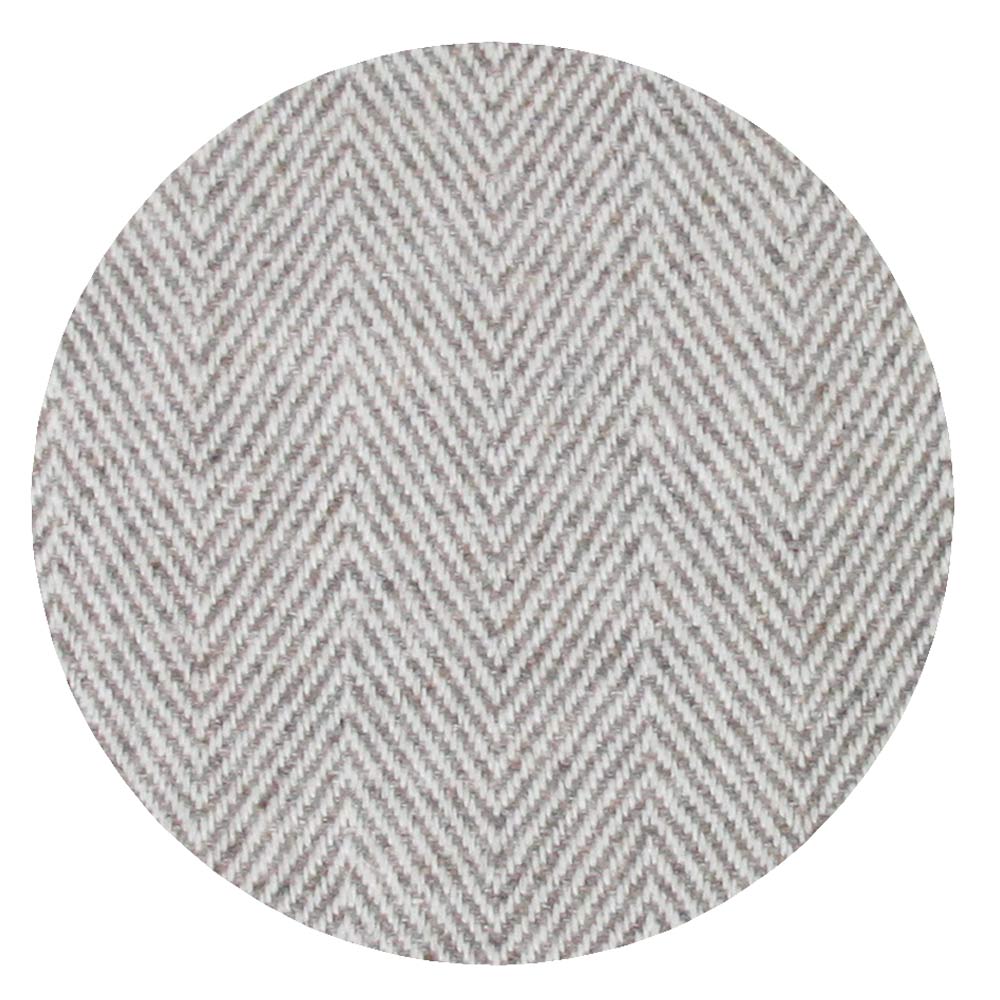 Plaid cachemire et laine Marron Glacé - Grands chevrons - 130 x 230 cm