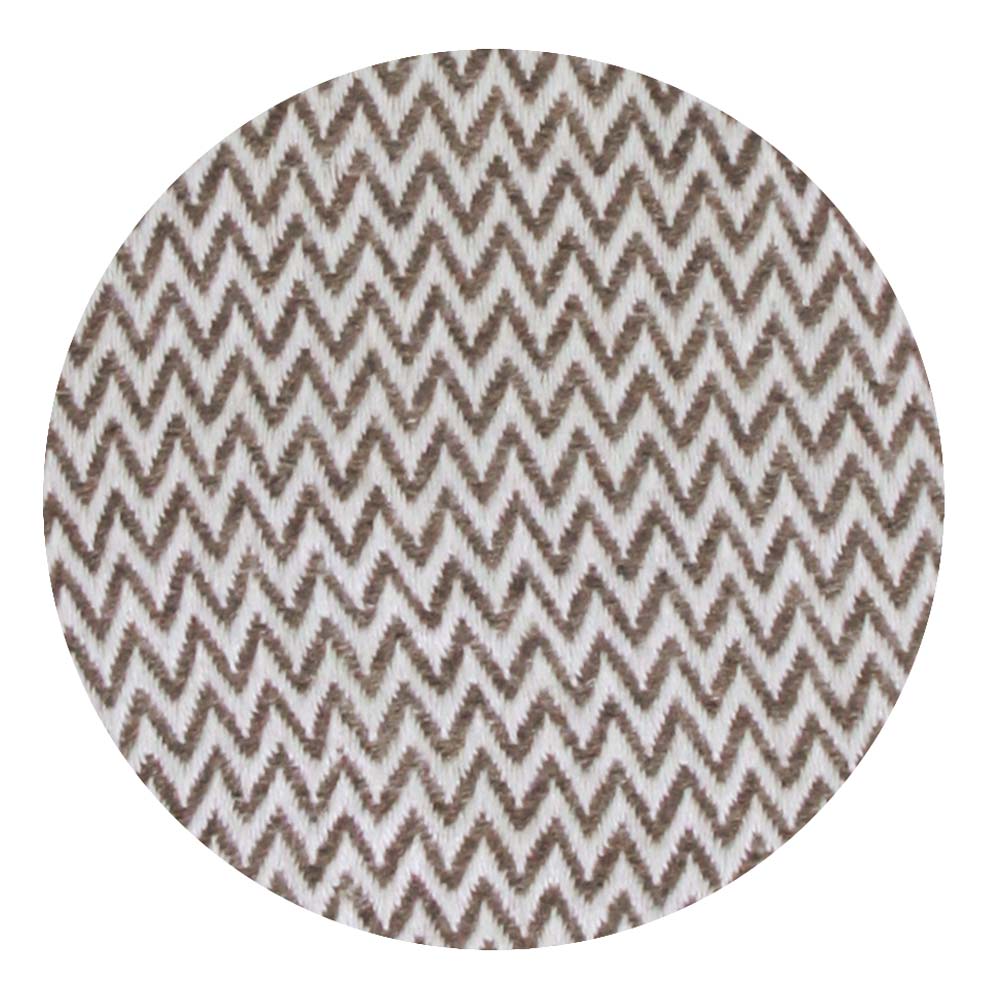 Plaid cachemire et laine Marron Glacé - Petits chevrons - 130 x 230 cm