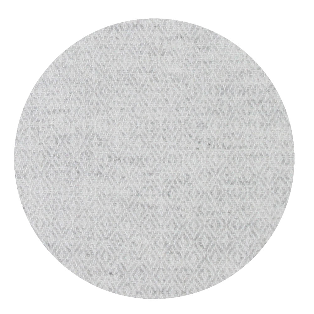 Echarpe cachemire et laine Homme & Femme 40 x 190 cm - Gris Argenté motif Diamant
