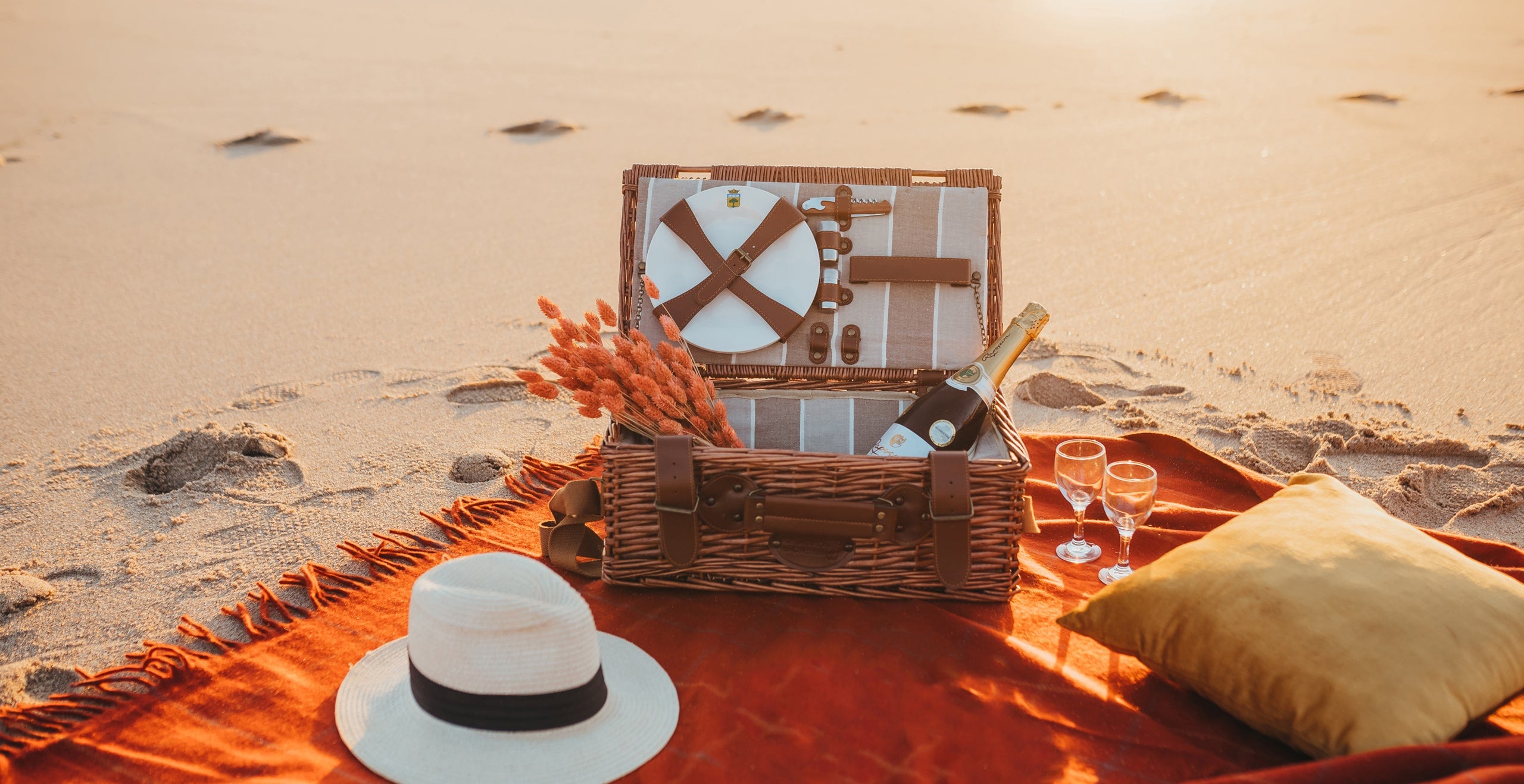 panier pique nique à la plage