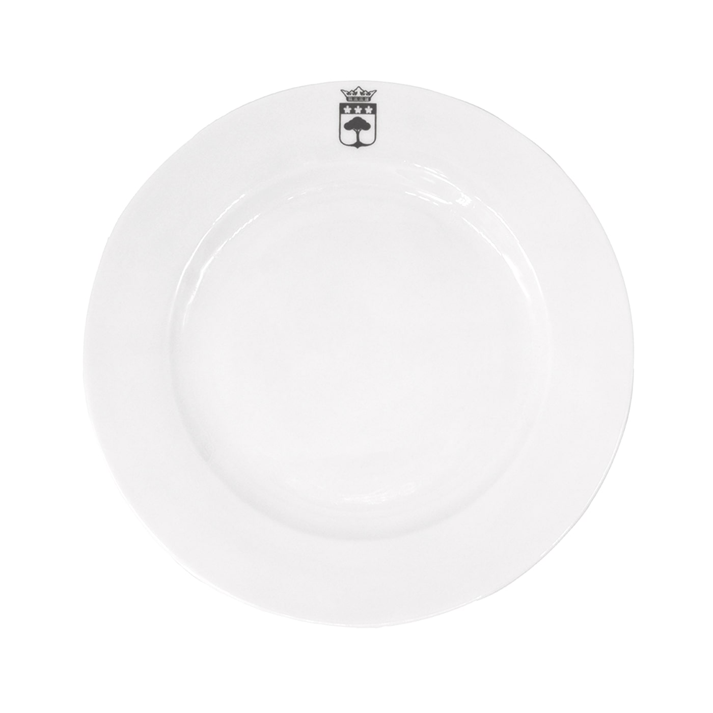 Assiette en céramique (logo gris) - 18 cm fine