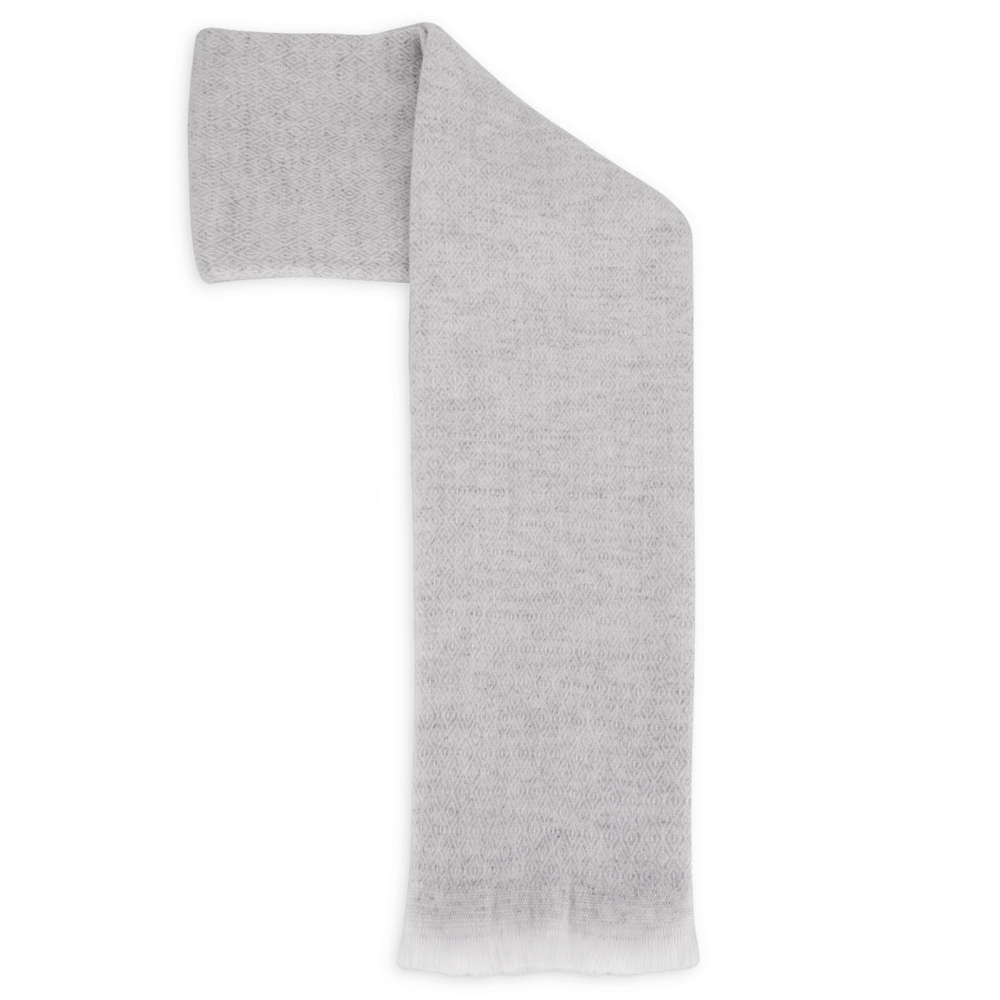 Magnifique écharpe laine grise pour homme