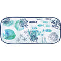Plat à Cake Long Rectangulaire En Mélamine Corail 37,5 Cm - Les Jardins De La Comtesse, Collection Piana - 9