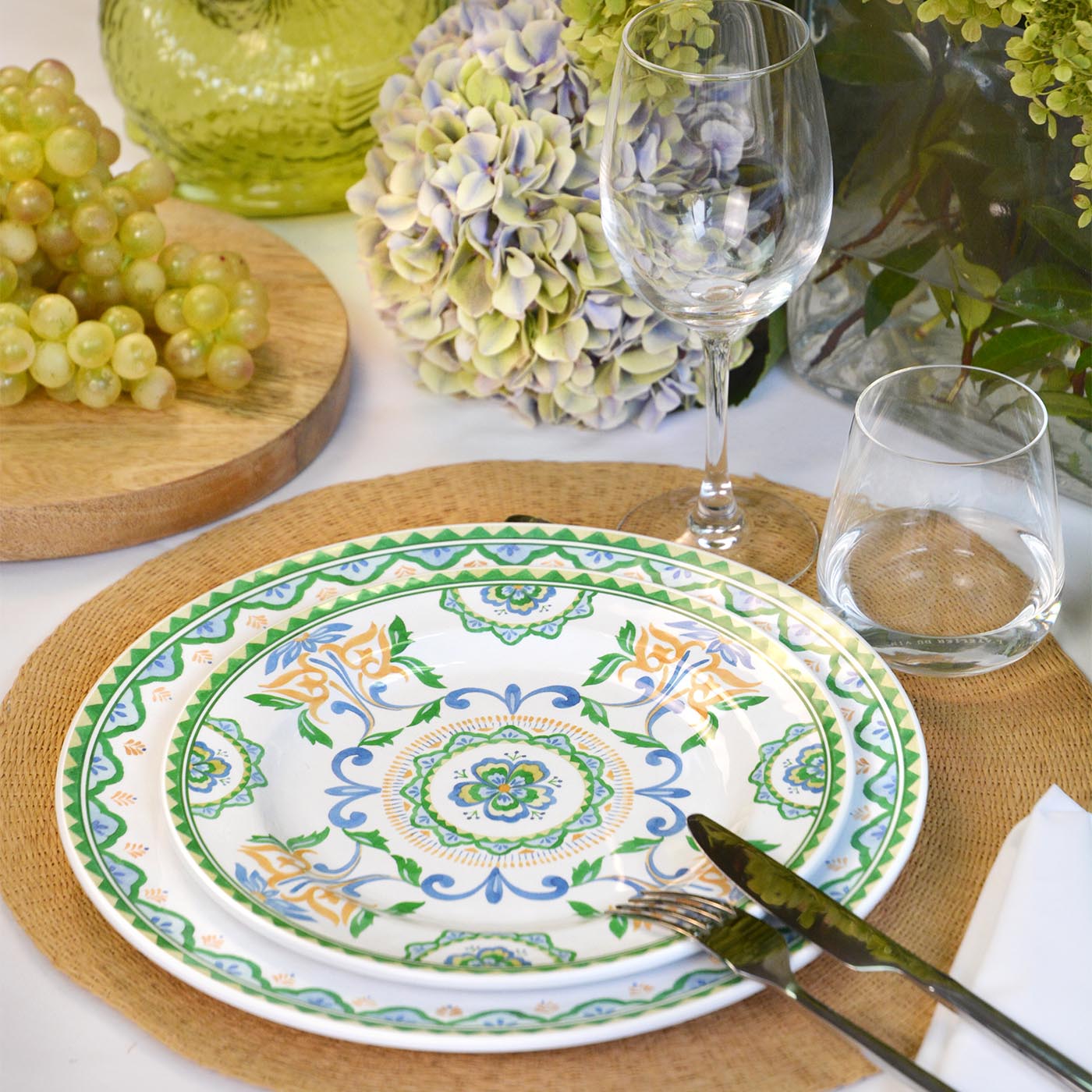 Petite assiette plate à dessert en mélamine Evora - Ø 22 cm