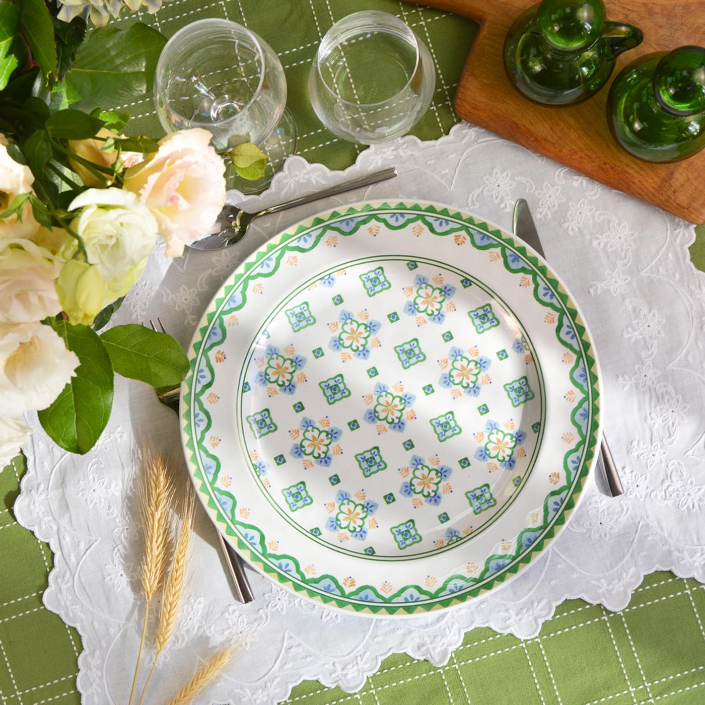Grande assiette plate en mélamine Evora - Ø 28 cm