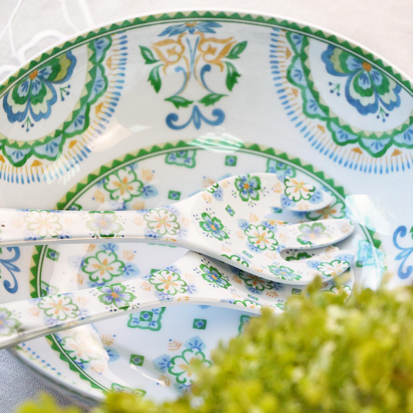Couverts à salade en mélamine Evora - 33 cm