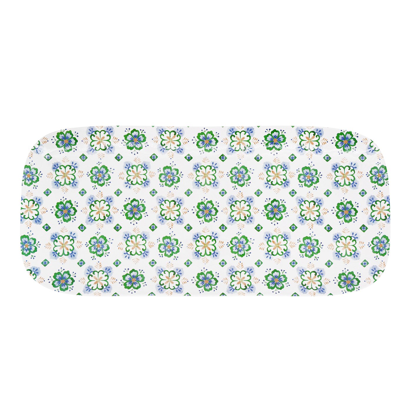 Plat à cake long rectangulaire en mélamine Evora - 37,5 cm