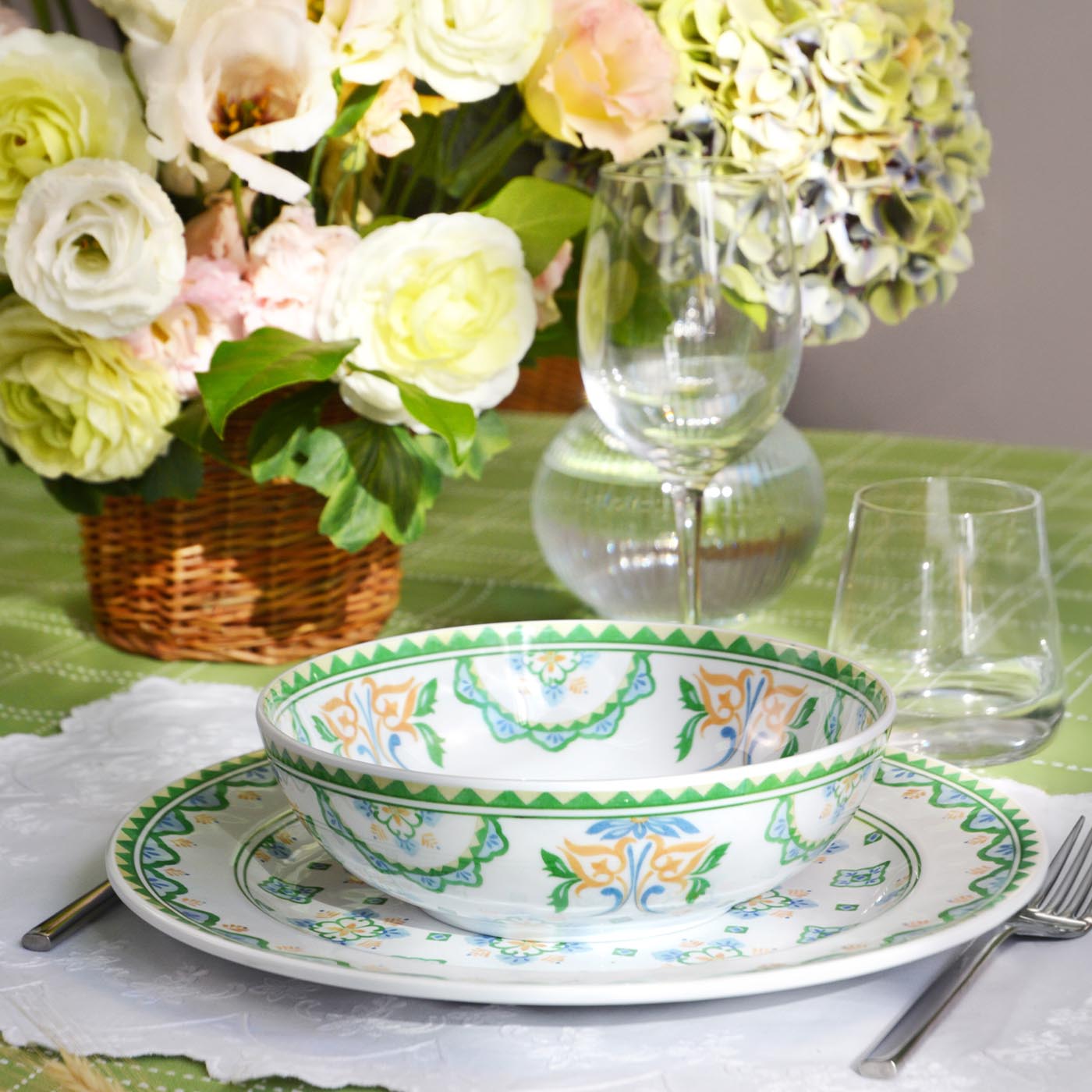 Grande assiette creuse en mélamine Evora - 19 cm