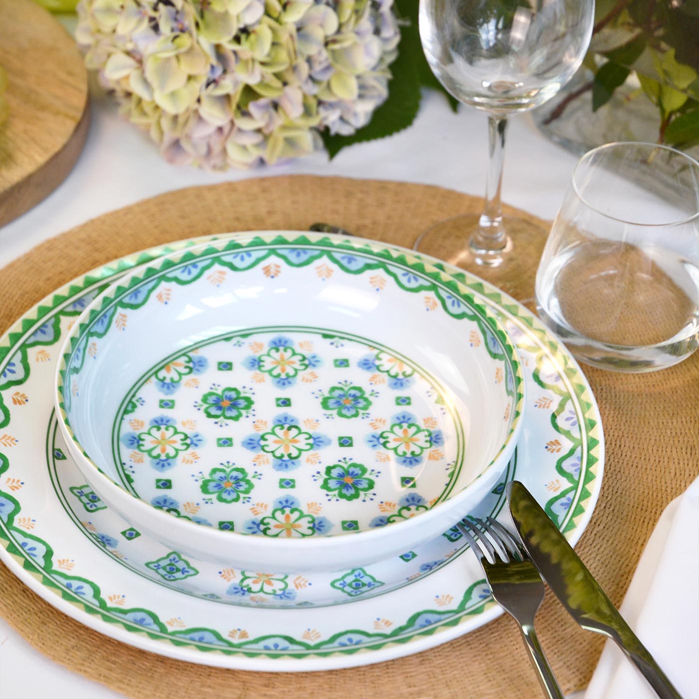 Assiette creuse en mélamine Evora - Ø 20 cm