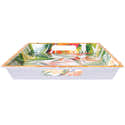 Plateau De Service En Mélamine - Blanc - 43,2 X 30,5 Cm - Pratique Pour Apéro, Petit-déjeuner Ou Repas Au Lit - 5