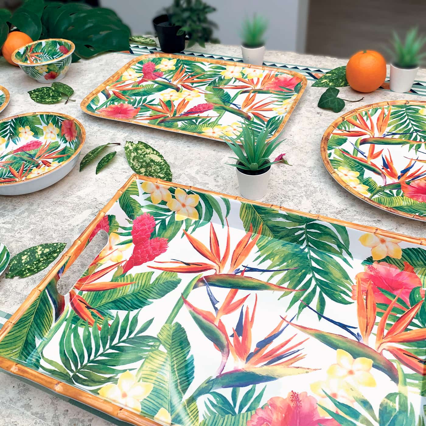Melamine cup large - Flowers lila - Rice Melamine cup large - Flowers lila - Rice