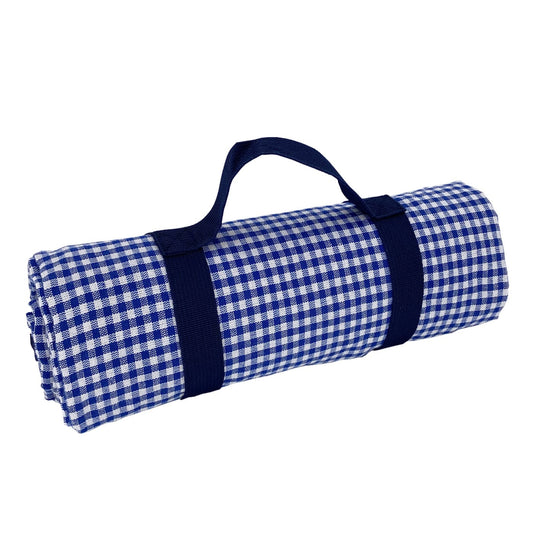 Nappe pique-nique vichy bleu