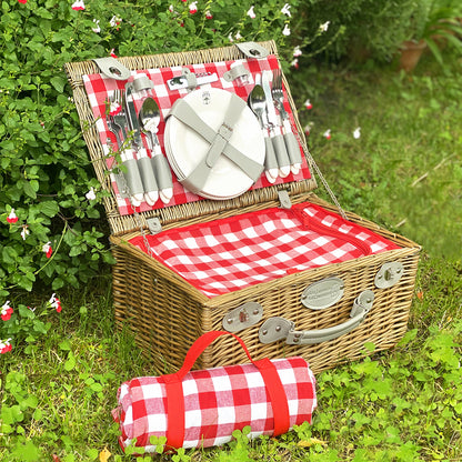 Panier picnic Marly rouge - 4 personnes