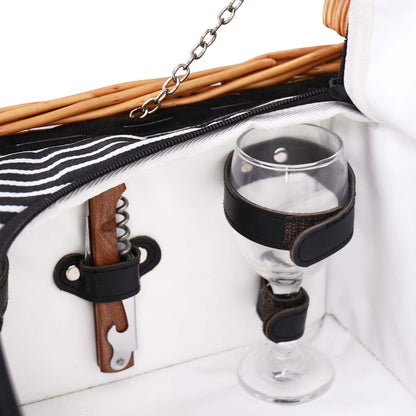 Panier pique-nique en osier Belleville - 4 personnes