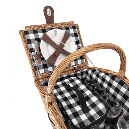 Panier pique-nique en osier Montaigne - 4 personnes