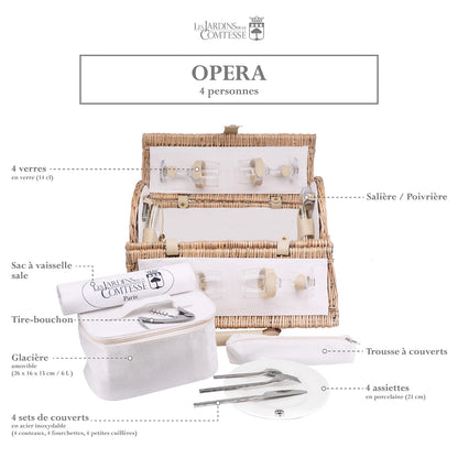 Panier pique-nique Opéra - 4 personnes