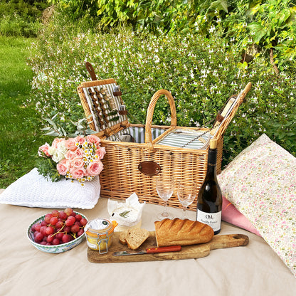 Panier pique-nique en osier Saint-Rémy - 4 personnes