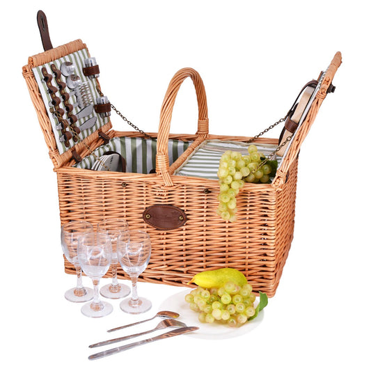 Panier pique-nique en osier Saint-Rémy - 4 personnes