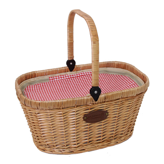 Panier isotherme vichy rouge