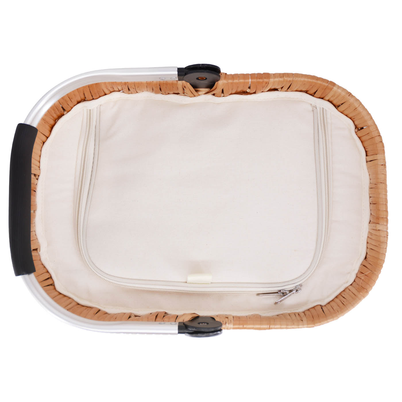 Panier isotherme en osier Petit Chantilly Lin - 18 L