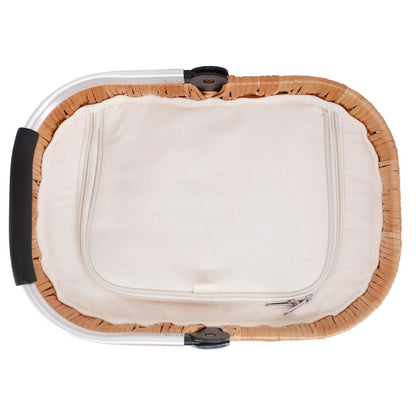 Panier isotherme en osier Petit Chantilly Lin - 18 L