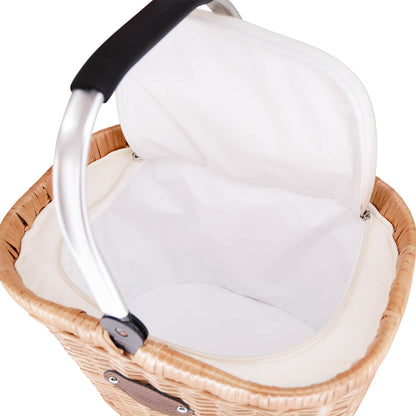 Panier isotherme en osier Petit Chantilly Lin - 18 L