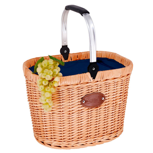 Panier isotherme en osier Petit Chantilly Bleu - 18 L