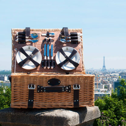 Panier pique-nique en osier Louvre - 6 personnes