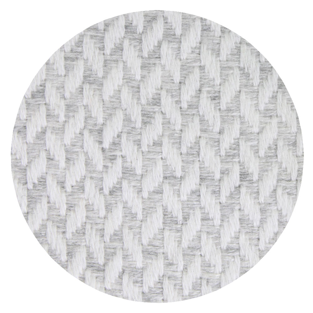 Plaid cachemire et laine petits chevrons Gris Argenté - 130 x 230 cm