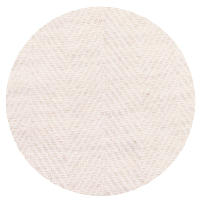 Plaid cachemire et laine Beige Amande - Grands chevrons - 130 x 230 cm