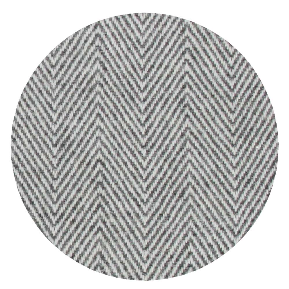 Plaid cachemire et laine Gris Anthracite - Grands chevrons - 130 x 230 cm