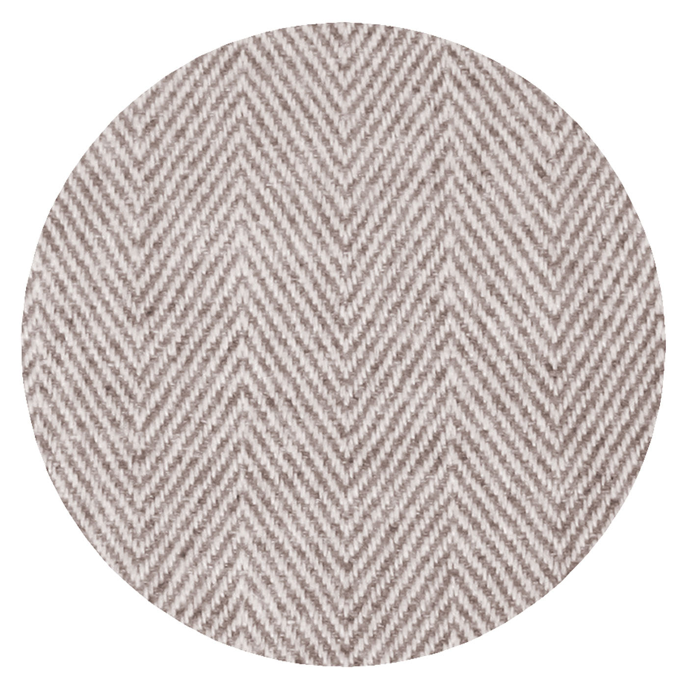 Plaid cachemire et laine Marron Glacé - Grands chevrons - 130 x 230 cm