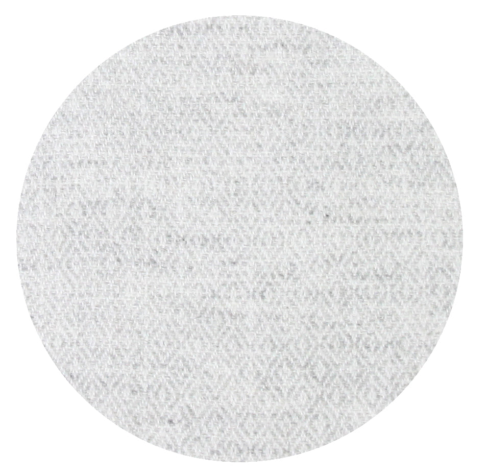 Plaid cachemire et laine Gris Argenté - Motif diamant - 130 x 230 cm