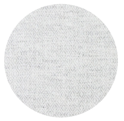 Plaid cachemire et laine Gris Argenté - Motif diamant - 130 x 230 cm